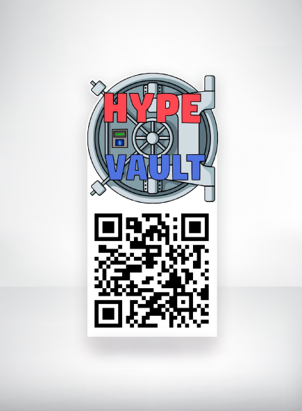 Hype Vault QR Sticker — LA DISTRO