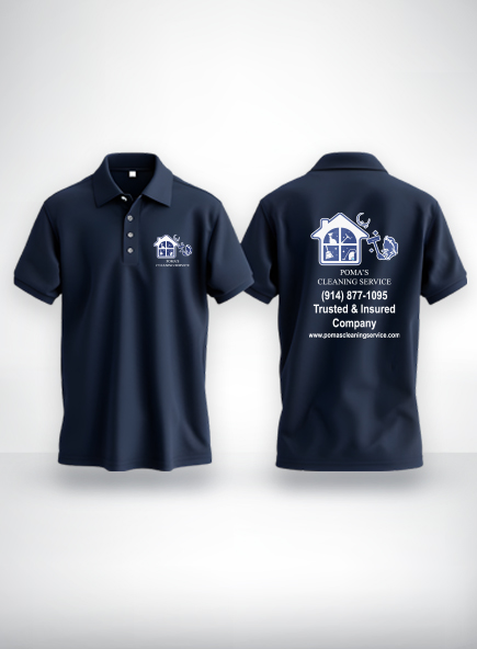 Poma's Cleaning Service Custom Polo — LA DISTRO