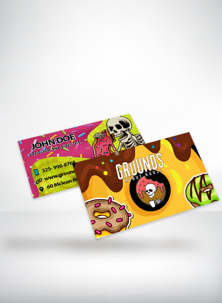 Grounds Donut House Business Card — LA DISTRO