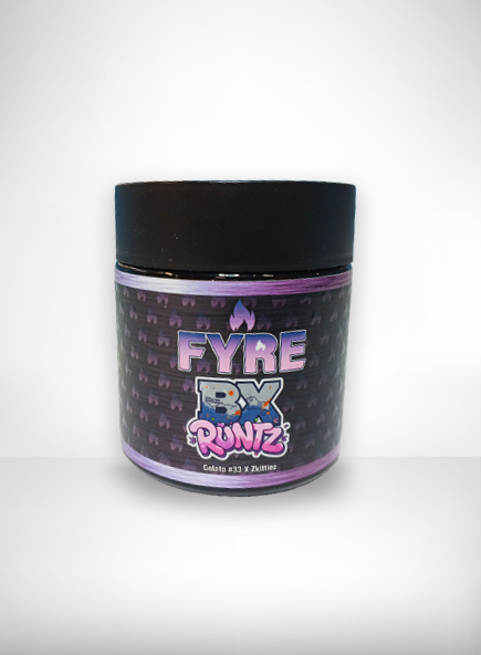 Fyre BX Runtz Custom Jar Label — LA DISTRO